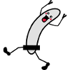 Naked Running Banana