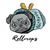 Mops beim Fasching! Geschenk Rollmops