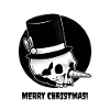 Christmas skull
