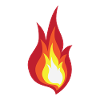 Fire costume flame - it lights fireworks