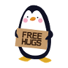 Free Hugs Penguin