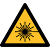 Gefahrensymbol - Laser-Licht (2-farbig)