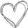 Hjerte illustrasjonslinjer