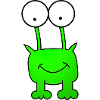 Monster in green