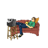 Couchpotato faul schlafen fernsehen