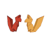 Origami fox