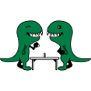 Funny Table Tennis Dinos