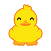Sweet duck in yellow