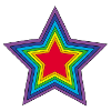 Etoile arc-en-ciel