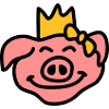Pricess Pig Head