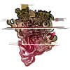 Skull Head Blown Glitch