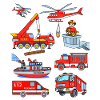 Camions de pompiers allemands - Véhicules des pompiers