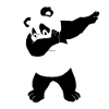 Dabbing Panda Bär