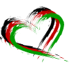 Hjerte børste Afghanistan flag flag Nye