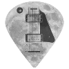Gitarren Hardware Vollmond Plektrum