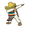 Mexikanischer Poncho tupft
