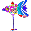 Bunter Vogel