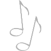 Eighth notes grey