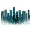 Hacker City Skyline