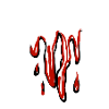 Dripping blood design