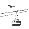 Gondola with eagle black