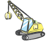 Crane with gripper
