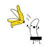 Nackte Banane