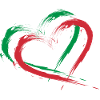 Heart Bust Flag Italy Flag Colors Holiday