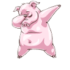 Dabbing Pig Piggy Dab Dance