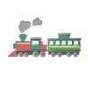 Train with wagons