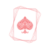 Red spade