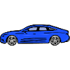Blaues Auto