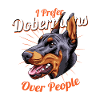 Chien mignon Doberman
