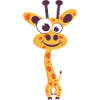 Giraffe Cartoon Yellow Unique Smile