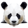 graphic panda - panda polygon