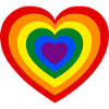 Rainbow Heart LGBT Movement