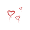 Red hearts