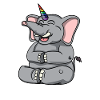 Elefant Einhorn