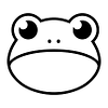 Kawaii Frog Face emoticon