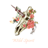 Einhorn Schädel Blumen