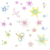 Blumen und Schmetterlinge