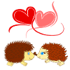 Igel - Liebe überwindet Stacheln - Comicstyle