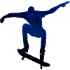 skate - skateboard - skater at night