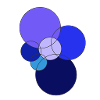 blue circles