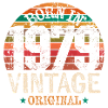 Vintage born 1979 44th birthday gift