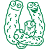 Funny Cucumber Family