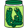 Funny Cucumber Preserving Jar