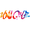 Unique Schriftzug bunt