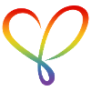 Coeur arc-en-ciel