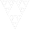 Fractale - triangle de Sierpinski